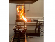 Thiết bị kiểm tra đánh giá khả năng chống cháy của đệm ghế máy bay với ngọn lửa cường độ cao